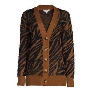 Time and Tru Women's Eyelash Cardigan Sweater